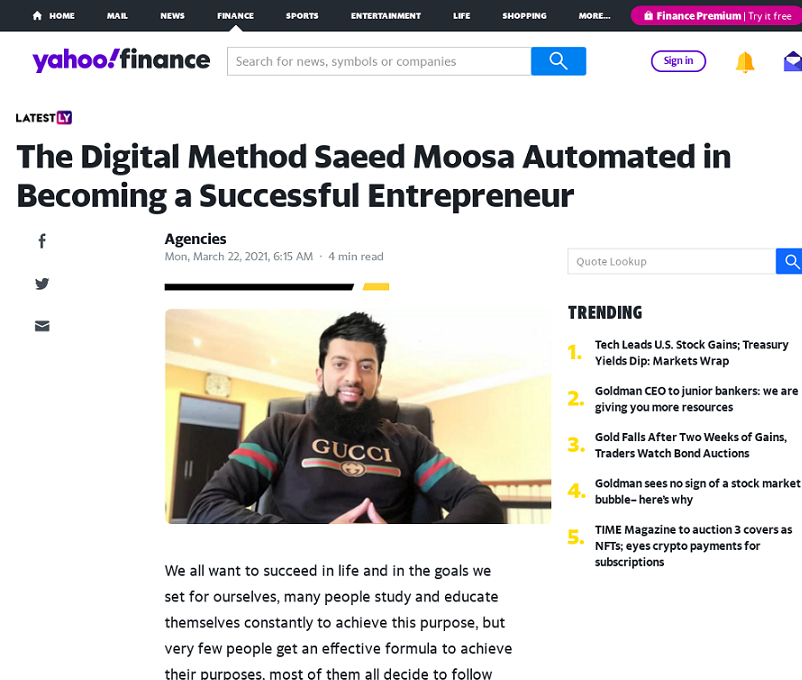 Saeed Moosa Digital Marketing Training